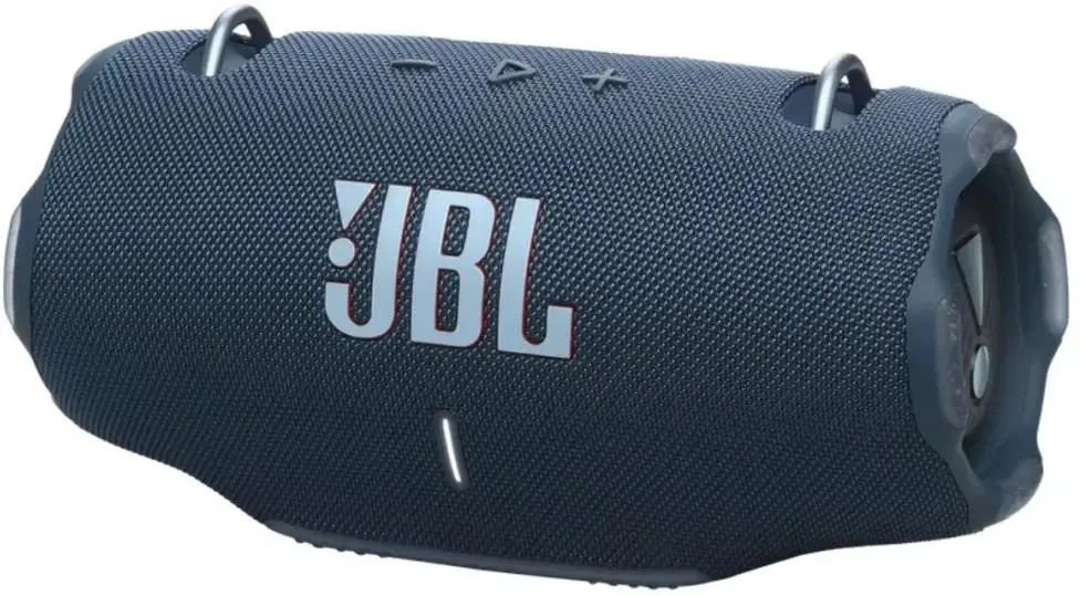 JBL Xtreme 4 Blue вид сбоку — тканевый корпус и ручки для переноски