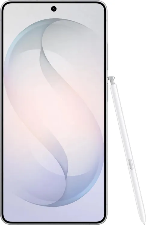Samsung Galaxy S26 Ultra — вид сзади четыре камеры 200 Мп корпус стекло алюминий белый