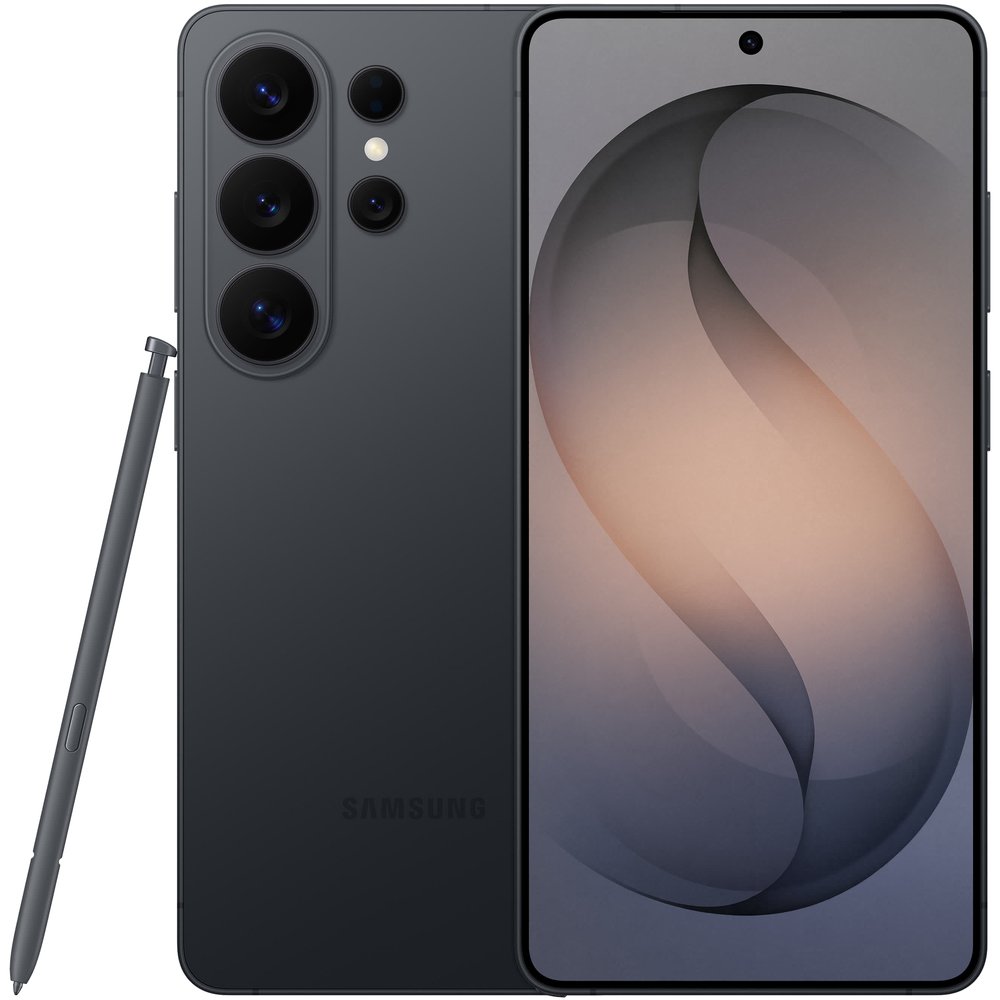 Samsung Galaxy S26 Ultra 12/512GB черный — вид спереди с экраном Dynamic AMOLED 2X 6.9 дюйма