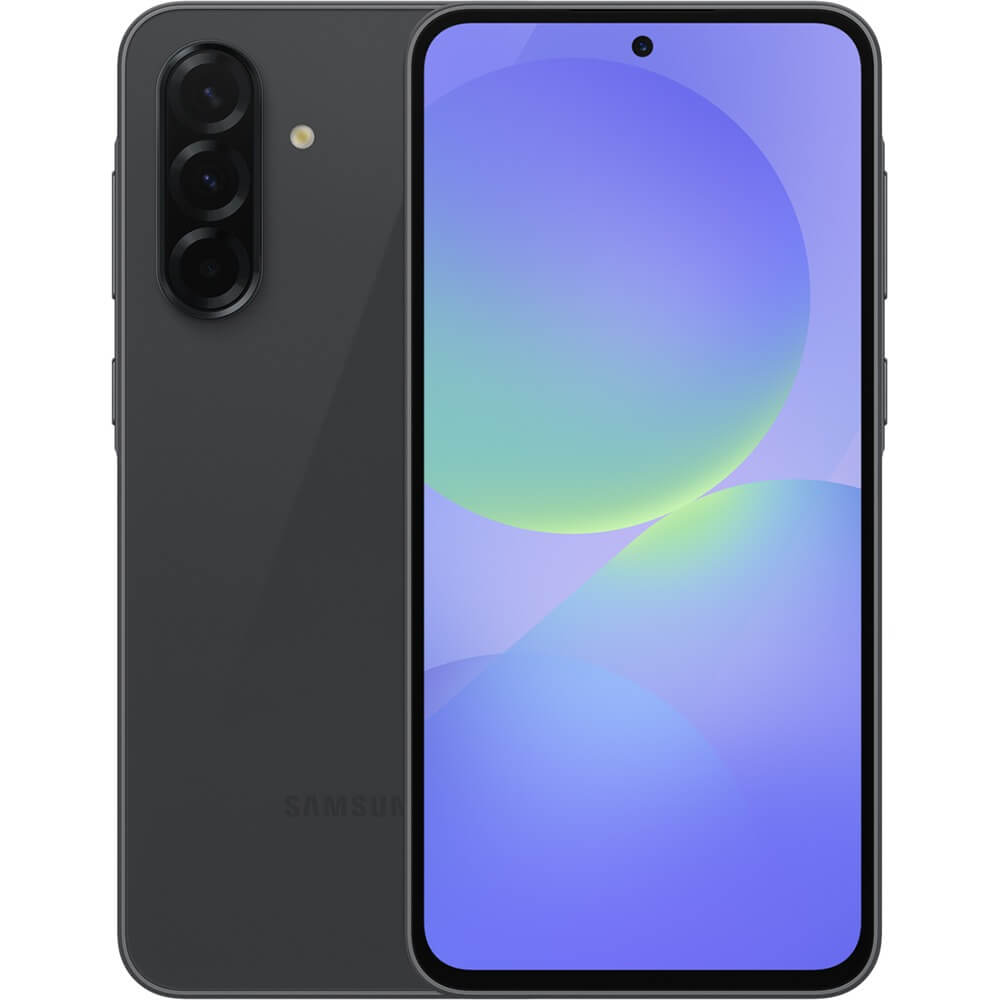 Samsung Galaxy A36 5G 8/128GB черный — вид спереди Super AMOLED дисплей 6.7 дюйма