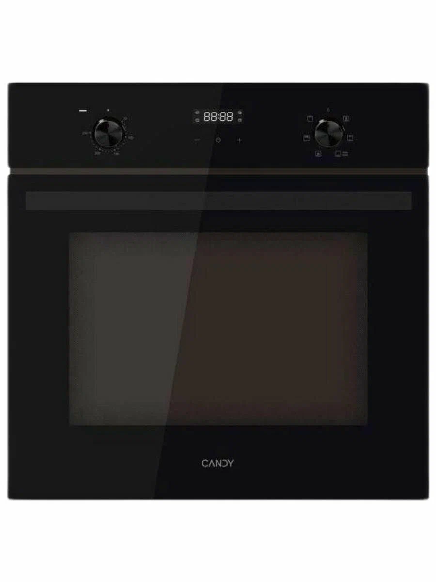 Candy Cosmo Mini COXP06TBB электрический духовой шкаф чёрный вид спереди