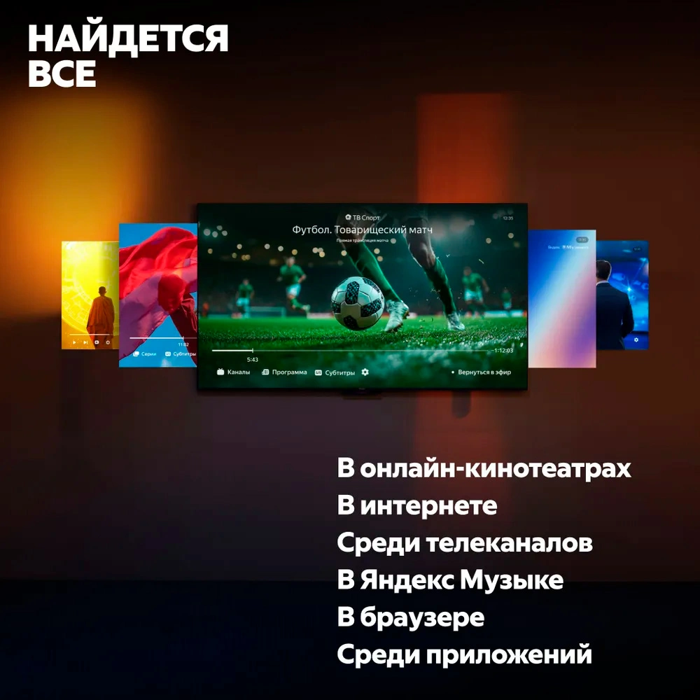 Яндекс ТВ Станция 43 — задняя панель и разъёмы