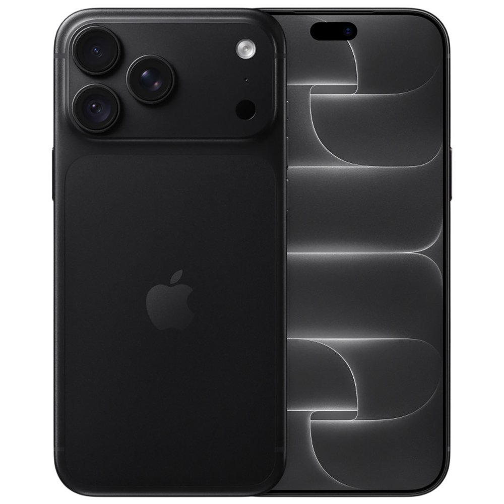 Apple iPhone 18 Pro Max 2TB Black вид спереди и сзади тройная камера и экран Super Retina XDR