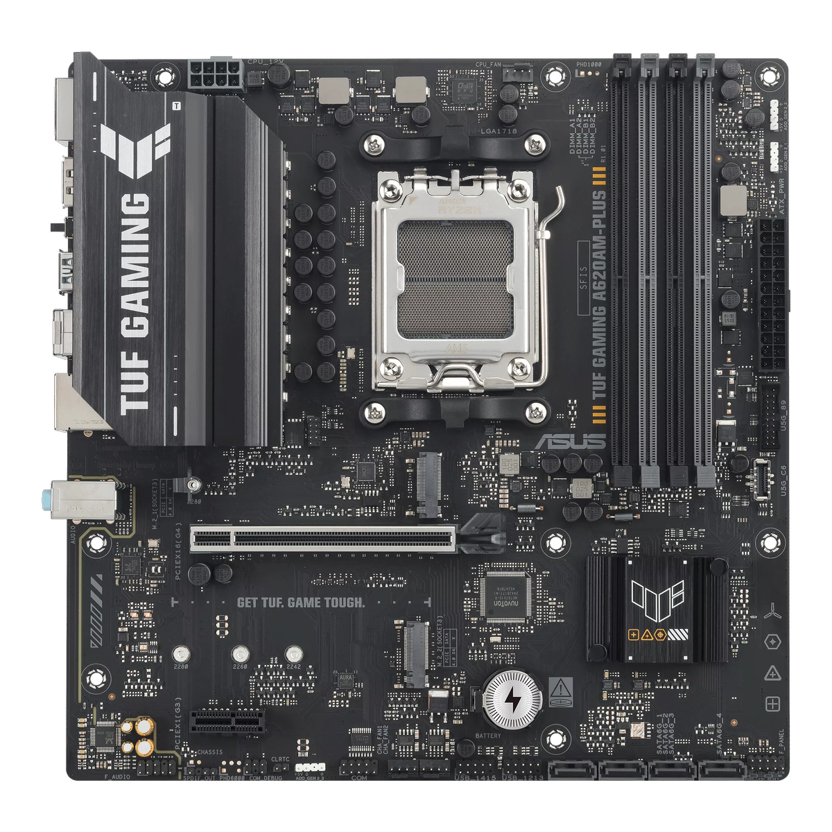 ASUS TUF Gaming A620AM-Plus материнская плата mATX сокет AM5 общий вид