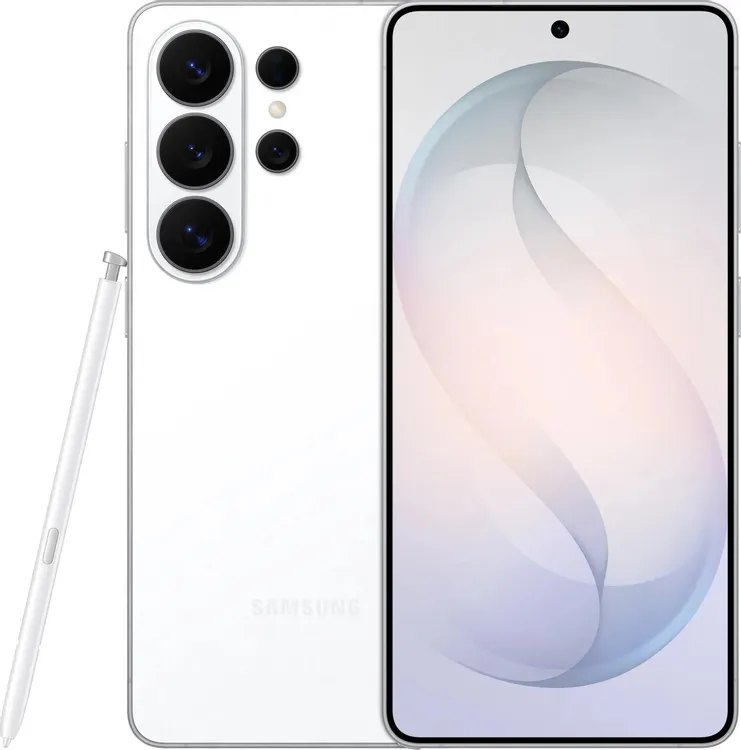 Samsung Galaxy S26 Ultra белый — фронтальный вид, Dynamic AMOLED 2X 6.9 дюймов