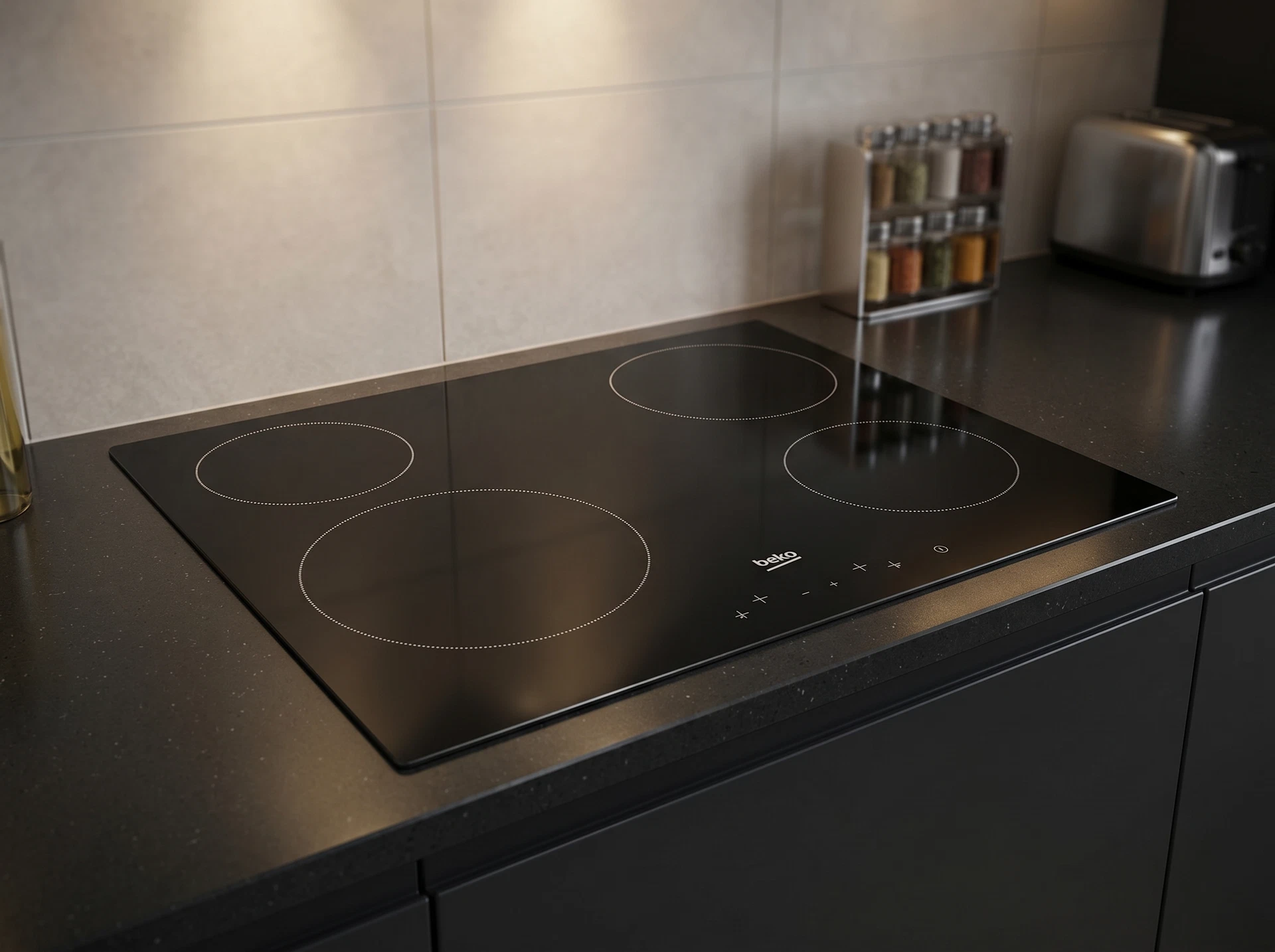 Встраиваемая индукционная варочная панель Beko HIC64401 - фото в интерьере