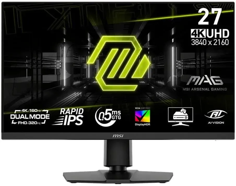 MSI MAG 272URDF E16 спецификации на экране &mdash; 4K UHD, Dual Mode, IPS, DisplayHDR, VESA, AI-Vision