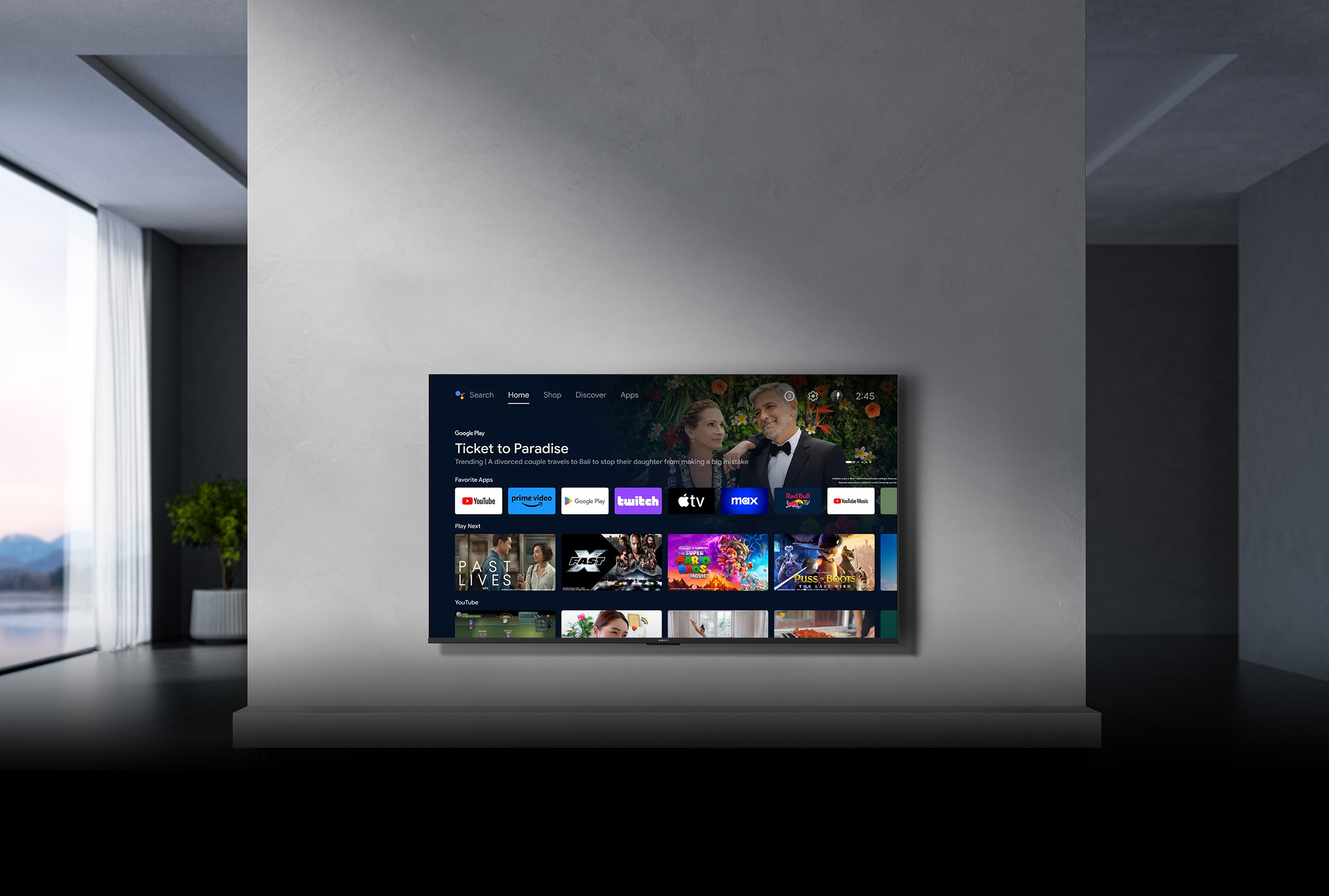 Xiaomi TV A 55 2026 — контент-экосистема Android TV, Netflix, YouTube