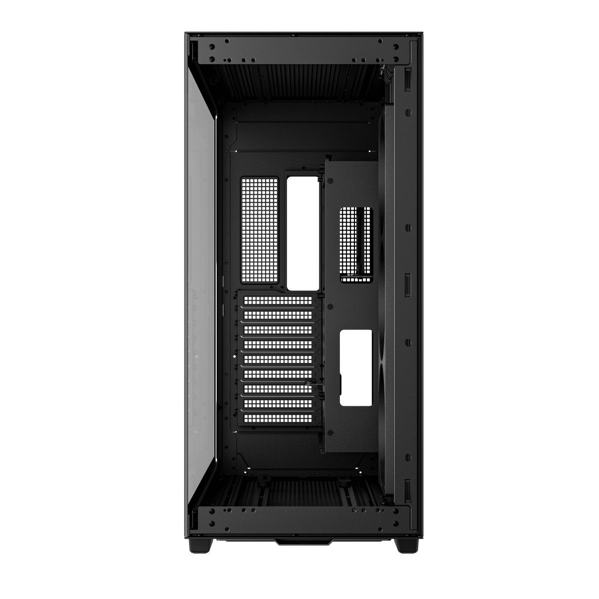 DeepCool CH780 внутренняя структура отсеки для накопителей вентиляционные решётки крепления компонентов