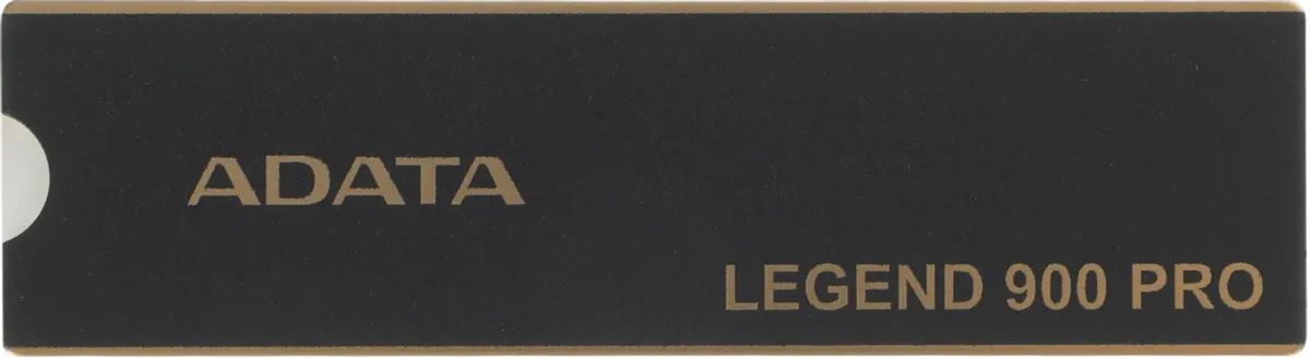 ADATA Legend 900 Pro 2TB M.2 2280 SSD — вид спереди, корпус с золотыми деталями