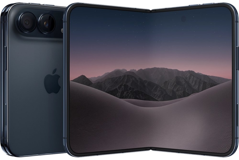 Apple iPhone Duo 512GB Night Sky раскрытый — основной экран и двойная камера