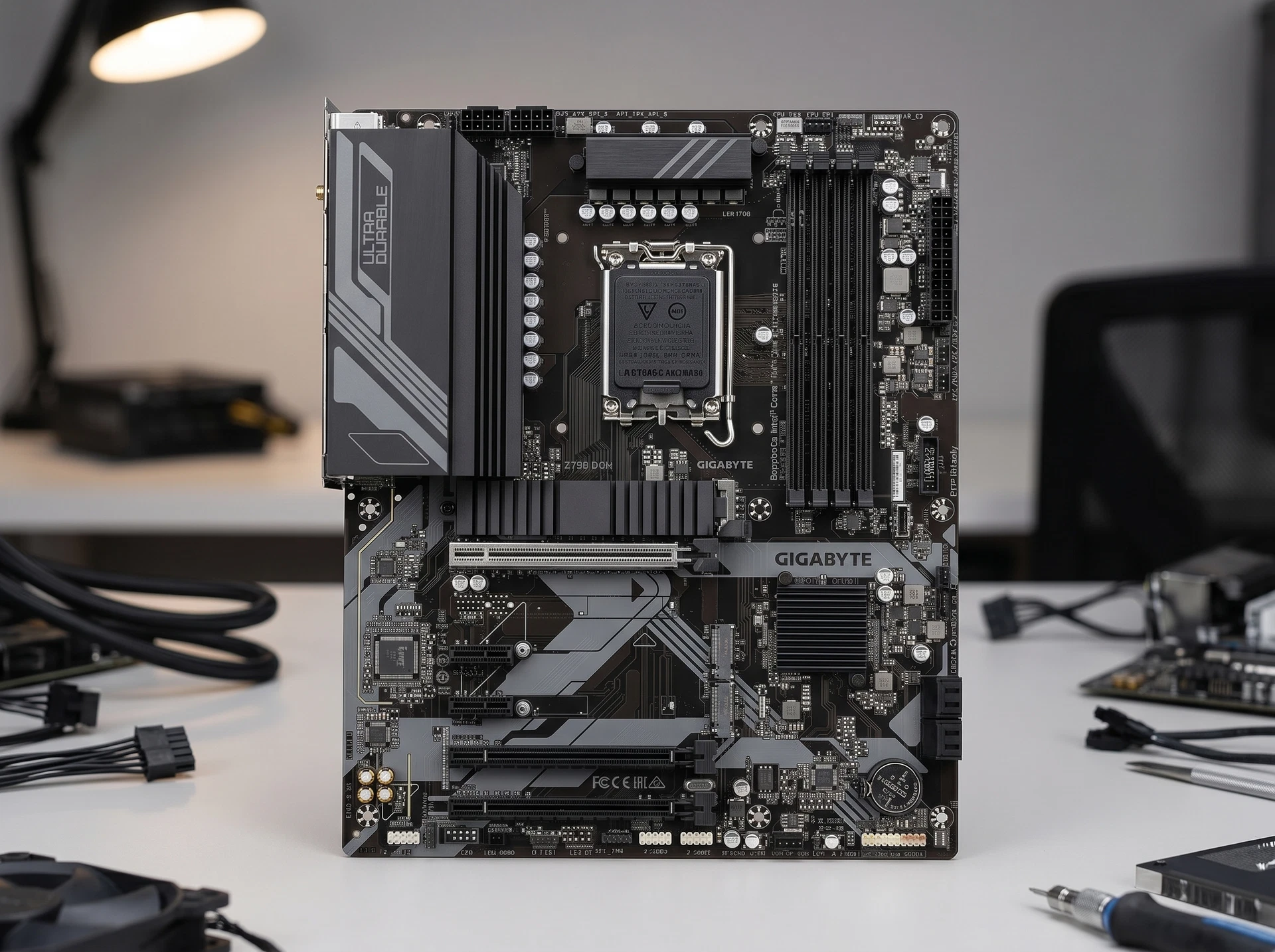 Материнская плата Gigabyte Z790 D AX, Socket LGA 1700, Intel Z790, ATX, RTL - фото в интерьере