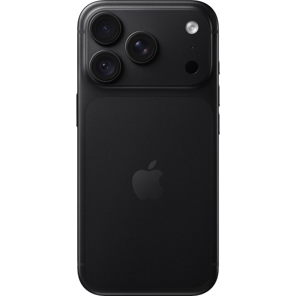 Apple iPhone 18 Pro 1TB Black — чёрный матовый корпус, логотип Apple, вид спереди