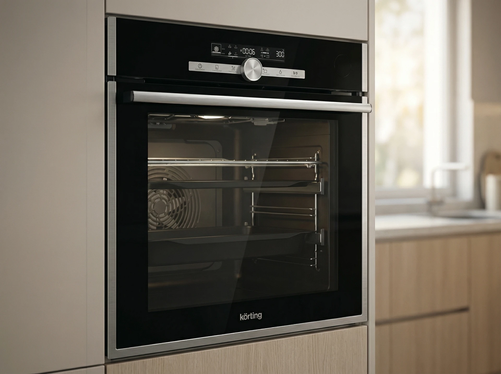 Электрический духовой шкаф Korting Motion OKB 9982 EN ST - фото в интерьере