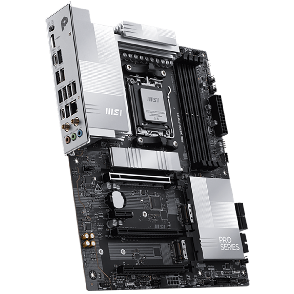 MSI PRO X870E-P WIFI чипсет AMD X870E слоты M.2 PCIe 5.0 ATX AM5