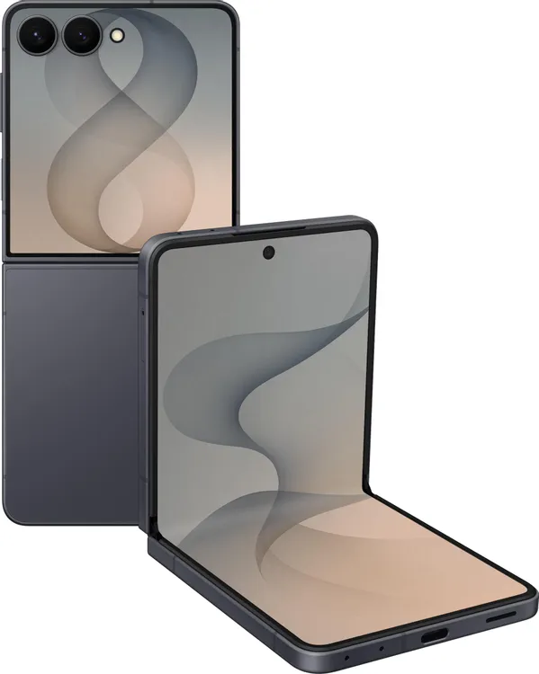 Samsung Galaxy Z Flip8 графит раскладушка Dynamic AMOLED 2X вид спереди