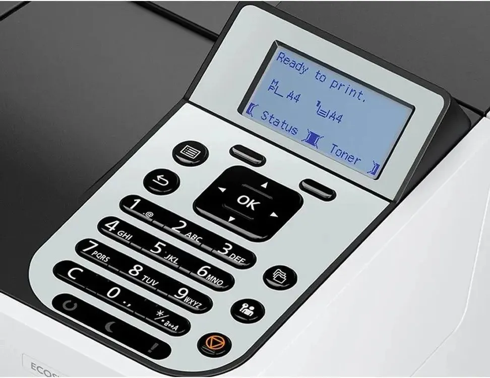 Kyocera Ecosys PA4500x панель управления с ЖК-дисплеем и кнопками навигации