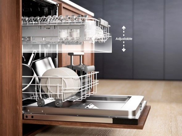 Electrolux KESC2210L регулировка высоты верхней корзины FlexiLift