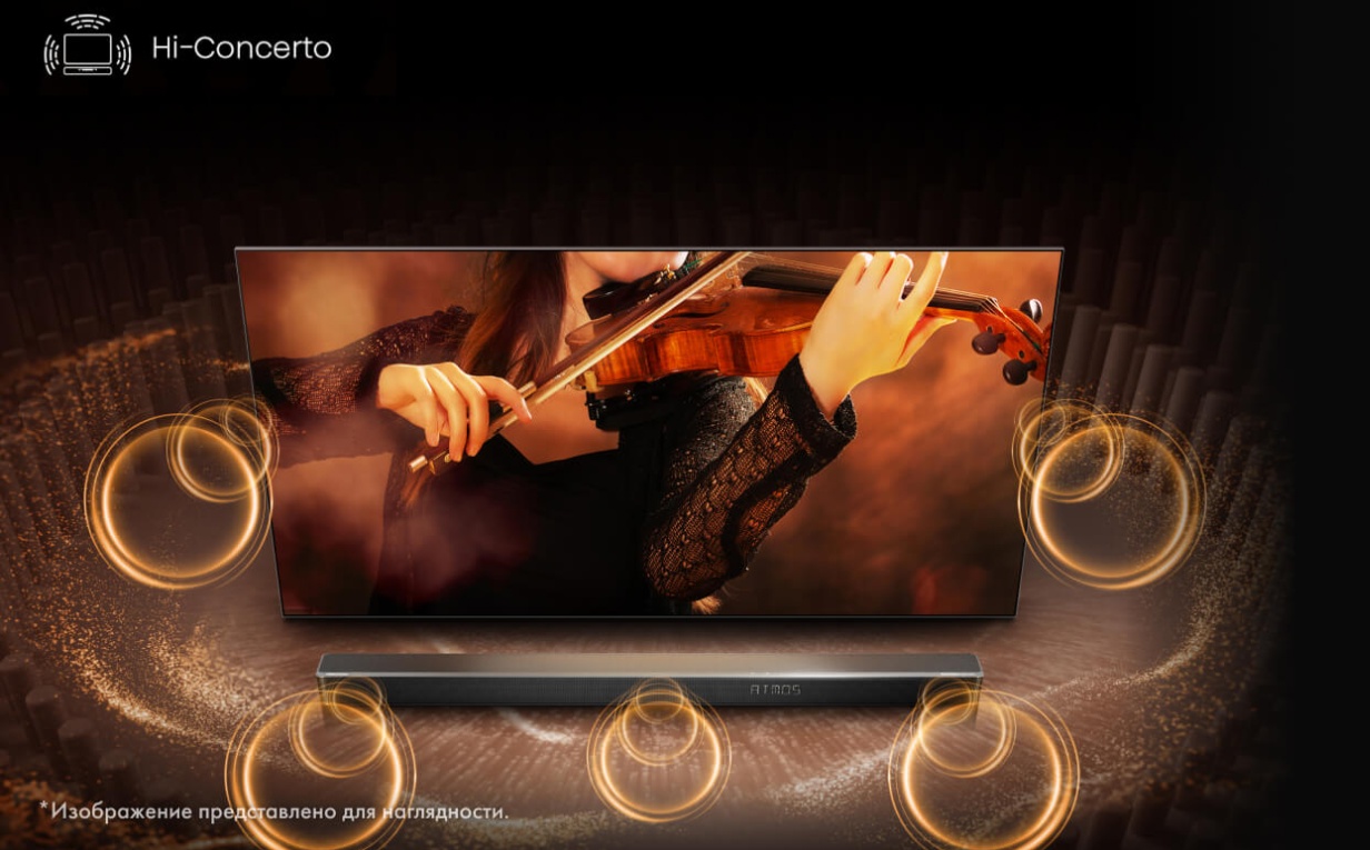 Hi-Concerto &mdash; синхронная работа Hisense 75U7Q с саундбаром