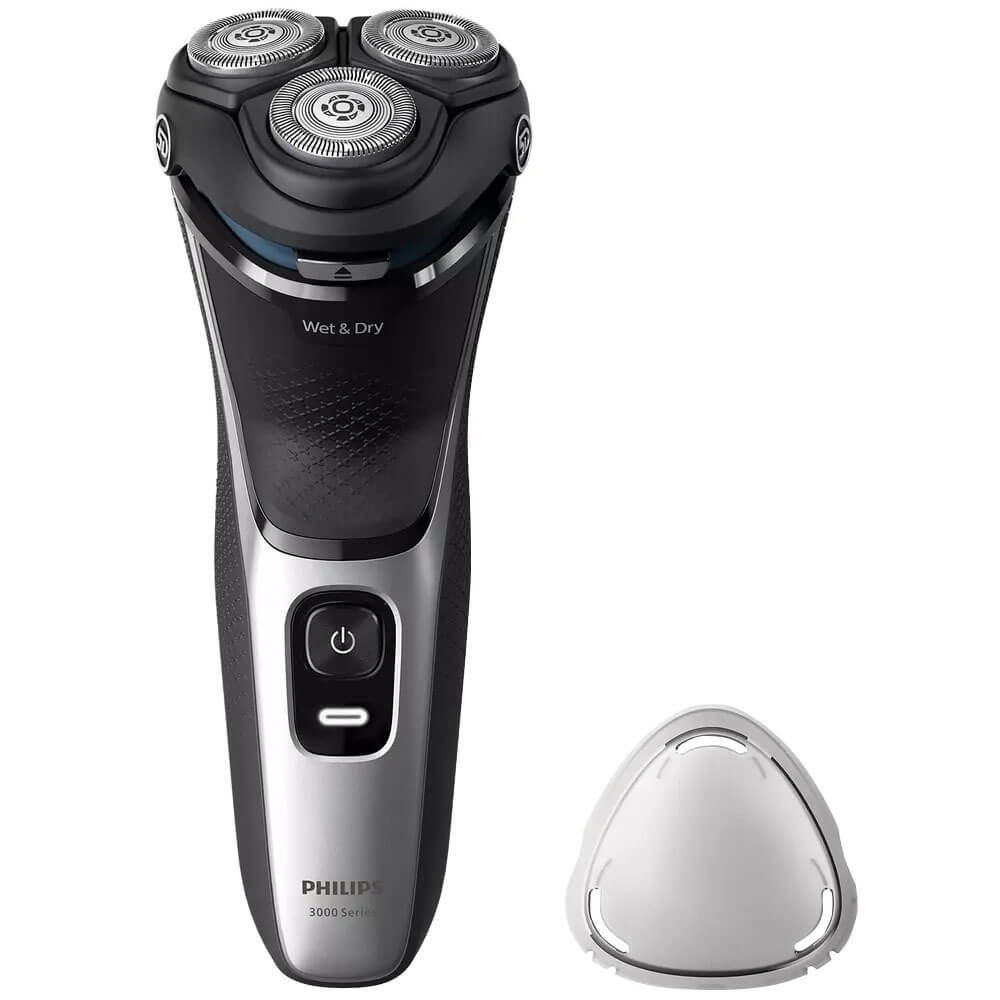 Philips S3143/00 тройные бритвенные головки и защитный колпачок в комплекте