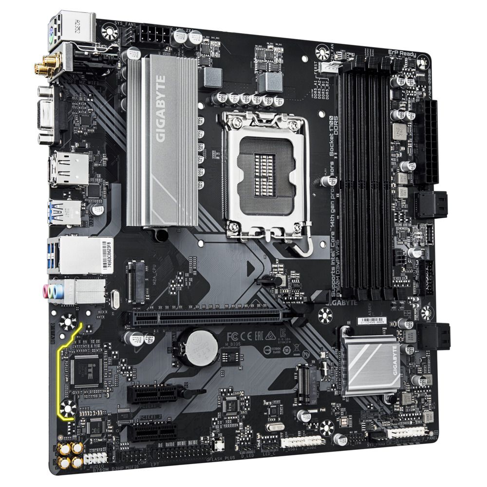 Gigabyte B760M D3HP WIFI6 материнская плата mATX Intel B760 общий вид