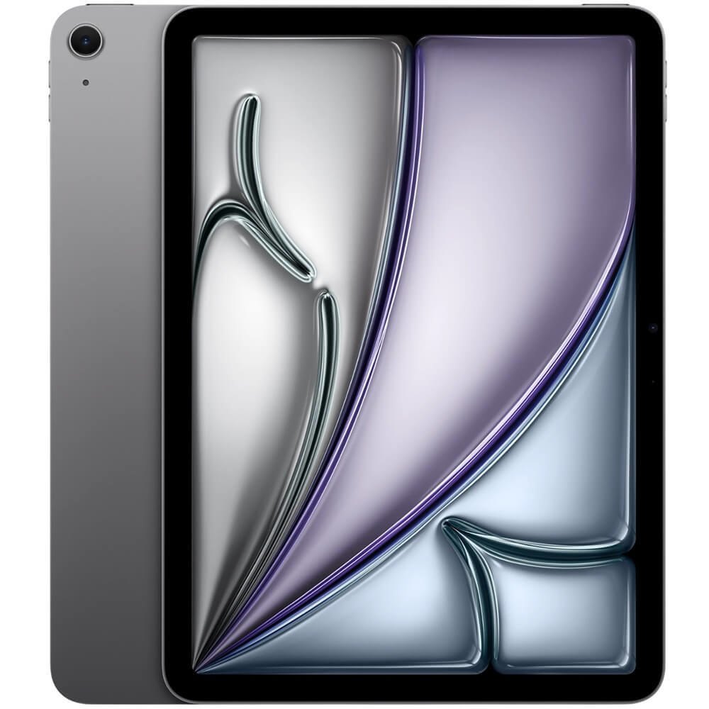 Apple iPad Air 11 2026 алюминиевый корпус Space Grey тонкий профиль 6.1 мм вид спереди и сбоку