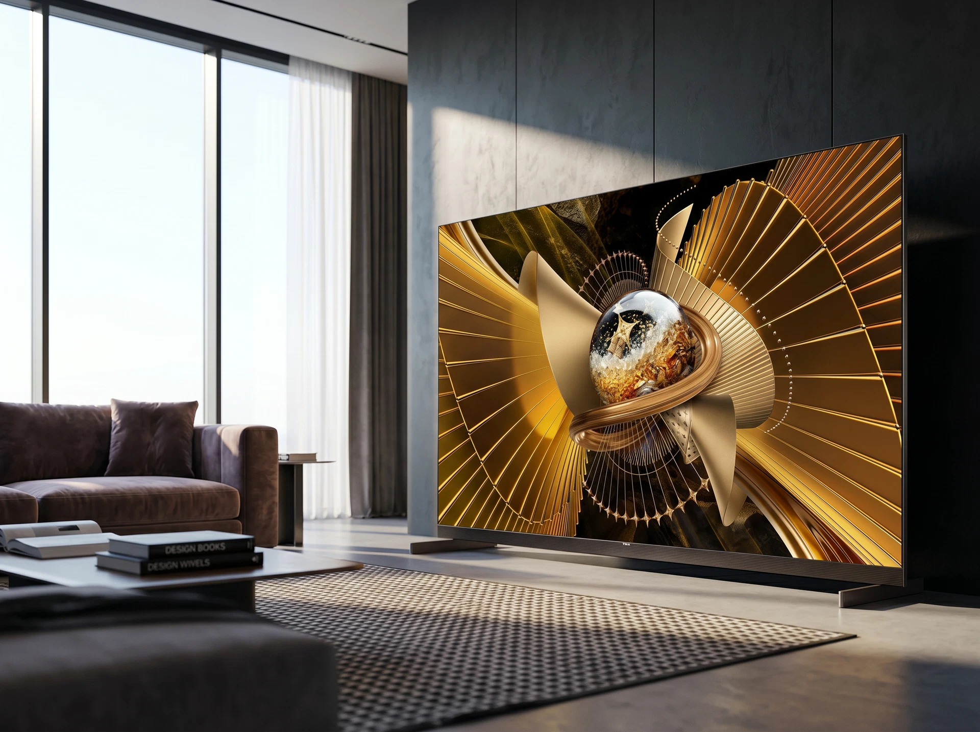 SQD Mini LED телевизор TCL 85X11L 4K Ultra HD - фото в интерьере
