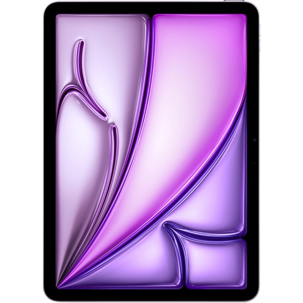 Apple iPad Air 11 2026 дисплей Liquid Retina крупный план, фиолетовый градиент, тонкие рамки