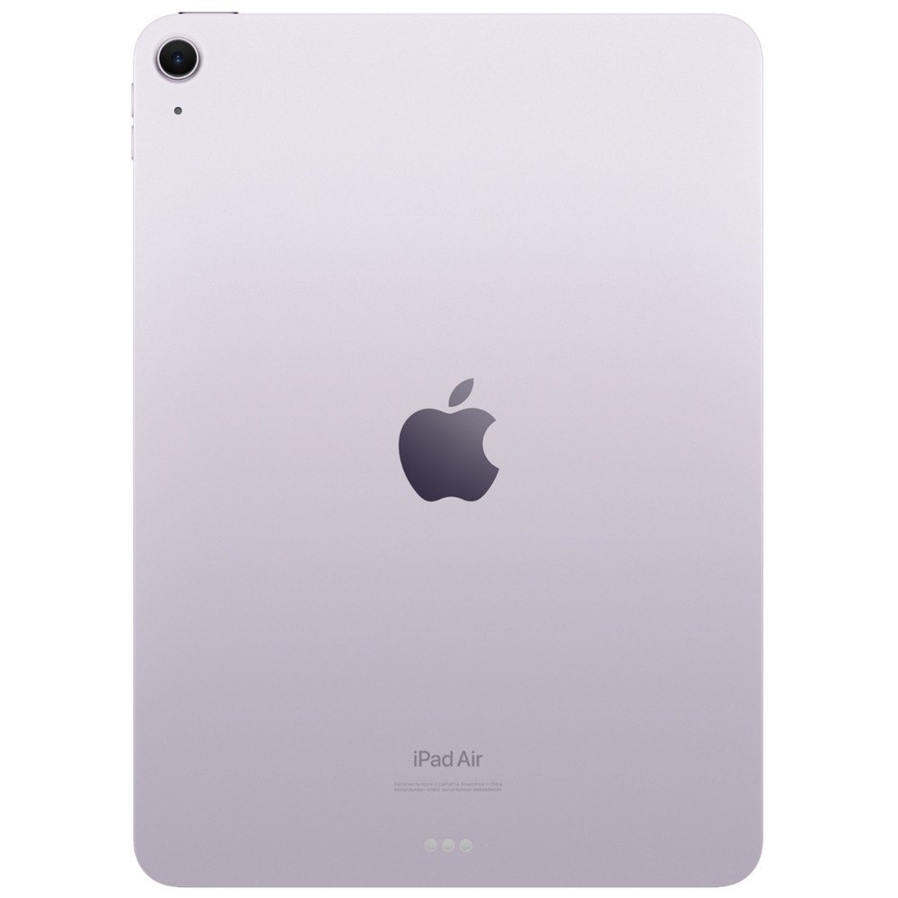 Apple iPad Air 11 2026 Purple вид сзади, алюминиевый корпус, логотип Apple, одиночная камера