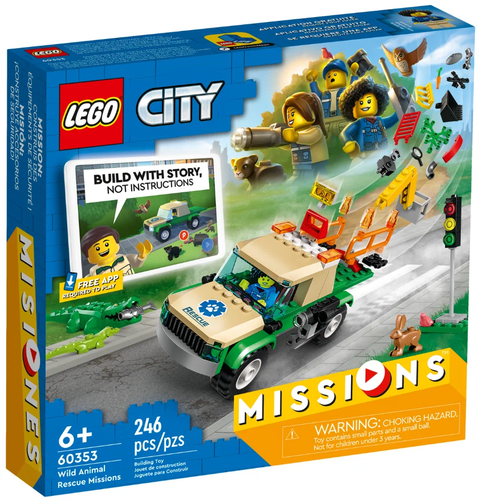 Конструктор LEGO City 60353 Wild Animal Rescue Missions, 246 дет.