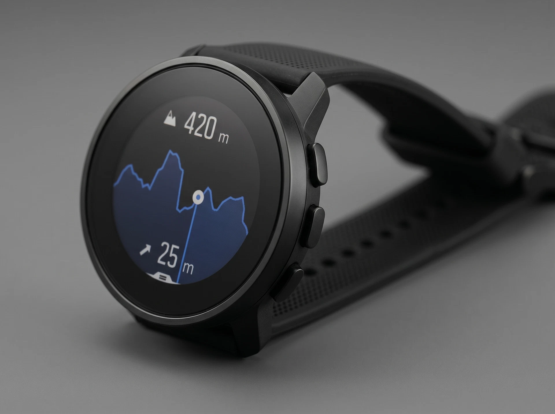 Suunto 9 Peak черный — вид на руке, компактный профиль 11 мм
